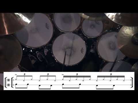 Mike Mangini's 2N2 with eighth note doubles (hmalmberg´s rehearsal room tapes)