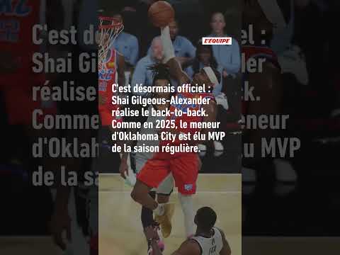 ➡️ Le joueur de l'Oklahoma City Thunder a dominé le Français Victor Wembanyama dans les votes #nba