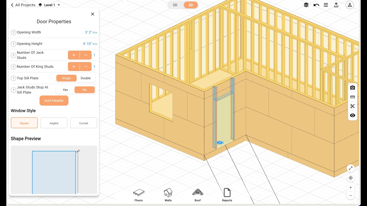 How to Add Windows & Doors | RedX Walls App Tutorial – Custom Sizes, Framing Details & Editing