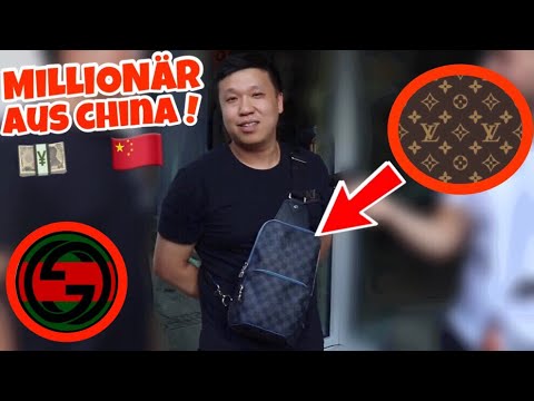 WIE VIEL IST DEIN OUTFIT WERT ?💰🇨🇳 MILLIONÄR AUS CHINA 🇨🇳💰| STREET UMFRAGE | LION