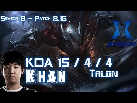 KZ Khan TALON vs TALIYAH Mid - Patch 8.16 KR Ranked