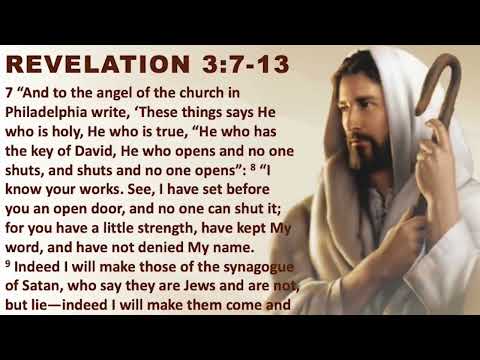 Reading REVELATION  3: 7-13