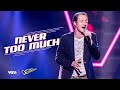 Bram - 'Never Too Much' | The Blind Auditions | The Voice van Vlaanderen | VTM
