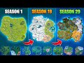 Evolution of Fortnite Map (Chapter 1 Season 1 - Chapter 5 Season 2)