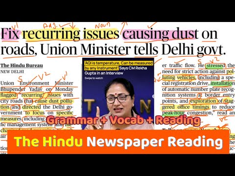The Hindu Newspaper Analysis Today | 13 Jan 2026 Newspaper Reading | Learn English Grammar Rules