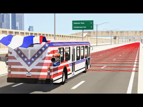 200 Spike Strip Challenge #2 – BeamNG Drive Crash Testing | CrashBoomPunk