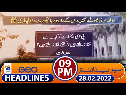 Geo Headlines 09 PM | 28th February 2022