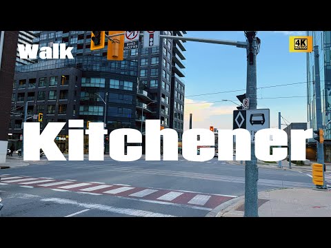 A Summer Walk Tour in Kitchener | Ontario City Tour In 4K