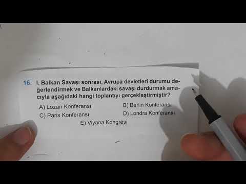 KPSS Ön Lisans - Prova - Tarih Denememiz - Ali Hoca