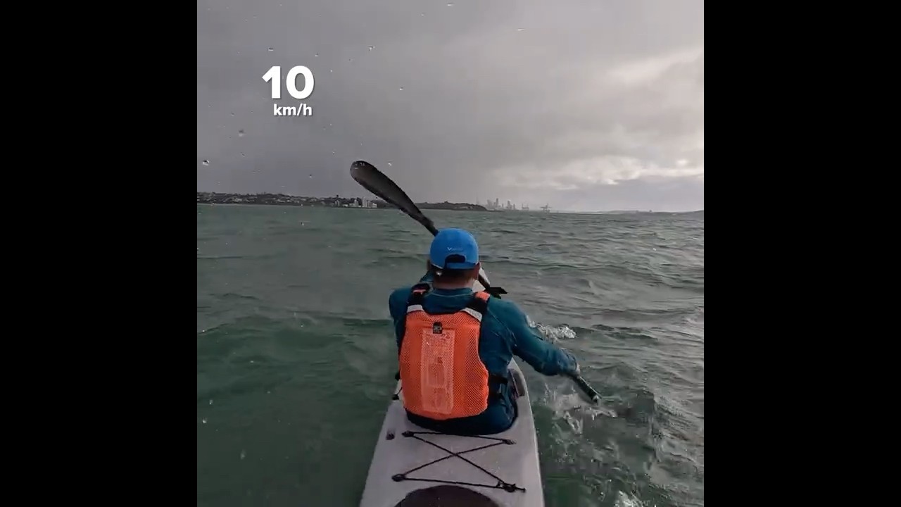 Upwind #surfski #kayaking #paddler #gopro