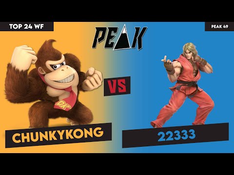 Top 24 WF ChunkyKong (DK) vs 22333 (Ken) (Peak #49)