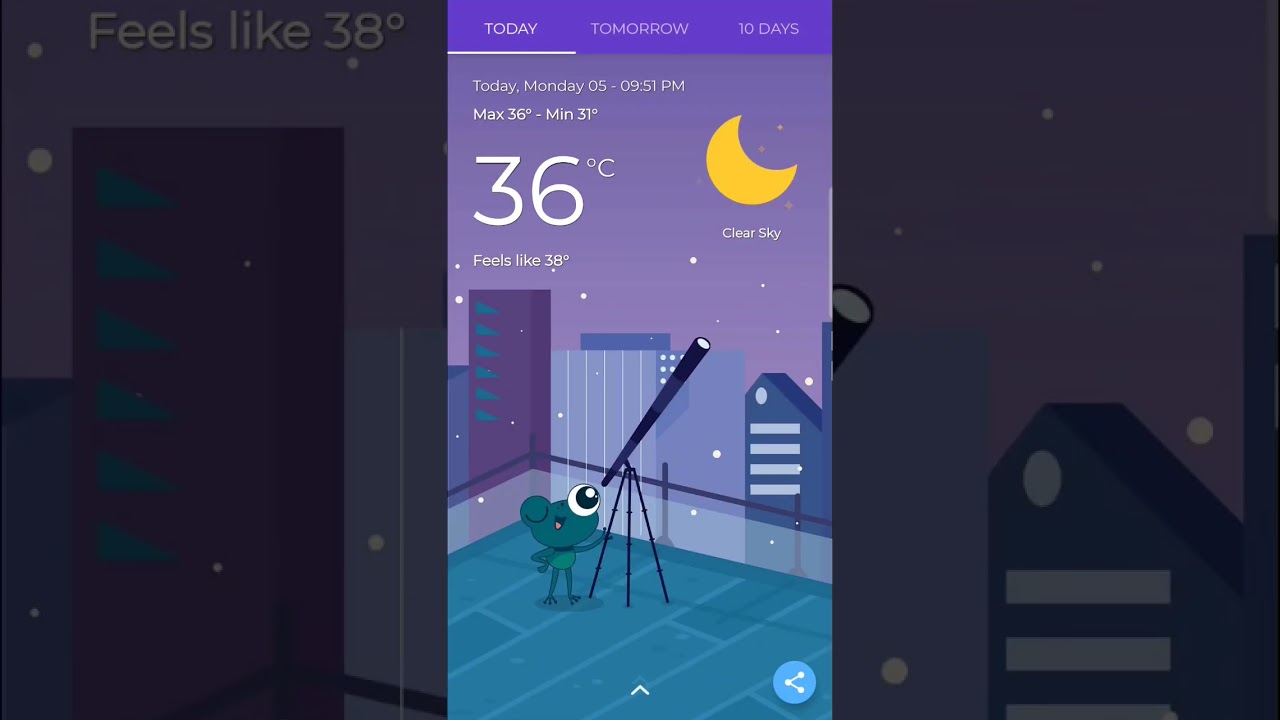 The Frog: Weather app