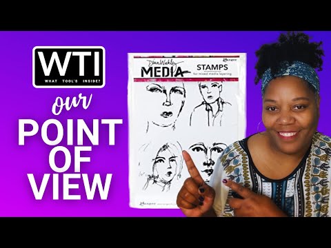 Ranger Sketched Faces Media Cling Stamp - WTI product video review