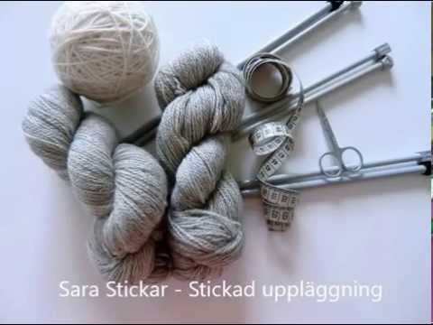 Sara Stickar - Stickad uppläggning