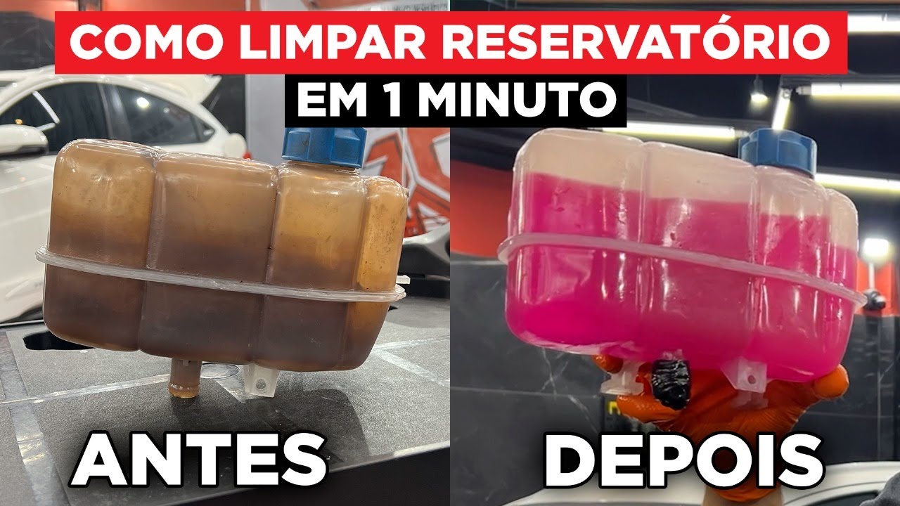COMO LIMPAR O RESERVATÓRIO DE ÁGUA DO CARRO | Simples e Rápido