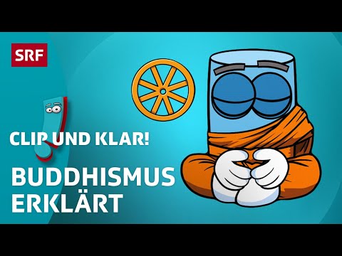 Buddhismus: Weltreligion erklärt  | SRF Kids – Clip und klar! | Für Kinder erklärt