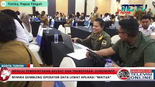 Menuju Pemerintahan Akurat dan Transparan: Diskominfo Mimika Gembleng Operator Data Lewat Aplikasi 