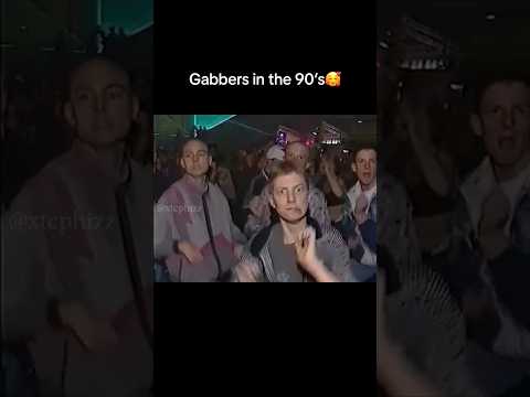Gabbers in the 90s 🕺🏻 #hardstyle #gabber #techno #electronicmusic #defqon1 #thunderdome #rave