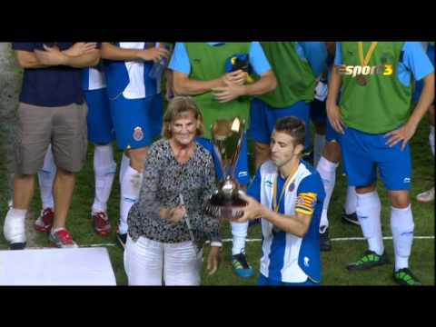 Trilogia de Thievy  al final de la Copa Catalunya 2011 Espanyol 3 - Barça 0.