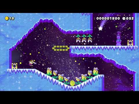 Hold  🡓 : Slippery Slope Sliding. by ☆★Jα𝛾dɛƞ★☆ 🍄 Super Mario Maker 2 ✹Switch✹ #aof