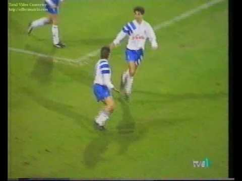 Real Zaragoza. Gol de Seba contra el Oviedo.