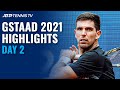 Stricker Battles Rinderknech; Djere & Delbonis Start Campaigns | Gstaad 2021 Highlights Day 2