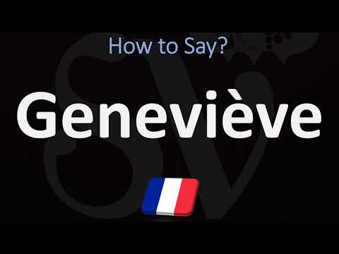 How to Pronounce Geneviève? (FRENCH)