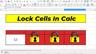 How to lock cell in Libreoffice calc
