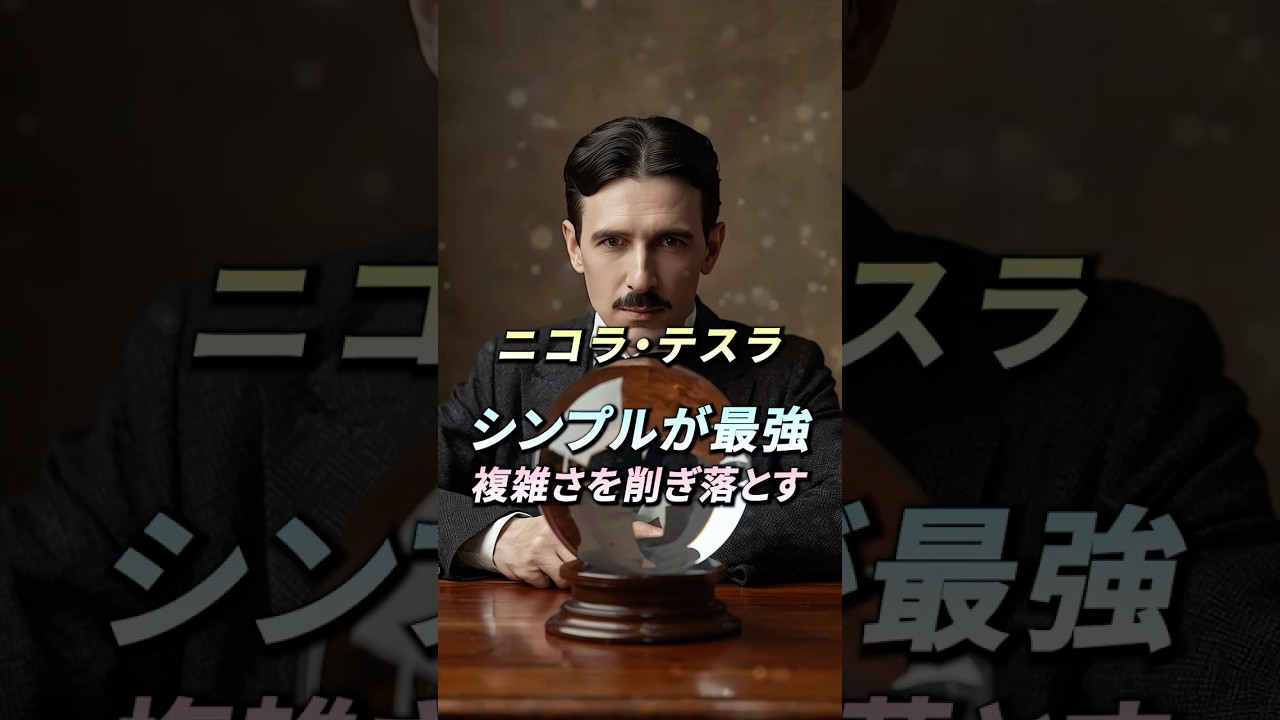 🧩複雑を削ぎ落とした先の真理 - ニコラ・テスラ　#宇宙の法則 #引き寄せ  #振動の法則