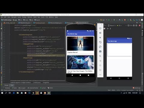 The movi app || JSON Parsing in Android using Retrofit2 || android retrofit get json example