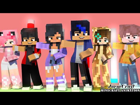 COUPLE DANCE | APHMAU & EIN, AARON & KC NOI & MACNCHEESE CHICKEN WINGS MEME - Minecraft Animation