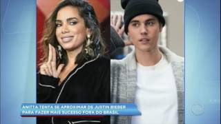Anitta gravará clipe com Justin Bieber, diz colunista