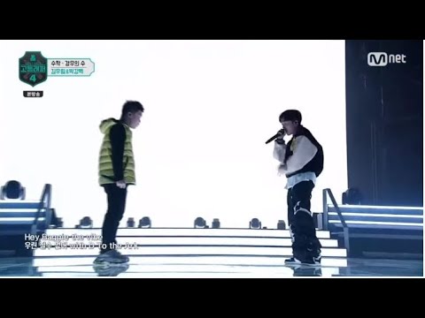 고등래퍼4 교과서 랩배틀 김우림, 박강백 '경우의 수' 레전드 무대 ㄷㄷ