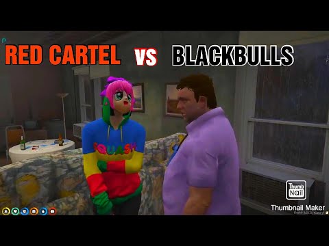RED CARTEL VS BLACKBULLS(HOOD ATTACK)GTA V ROLEPLAY #NOPIXELINDIA