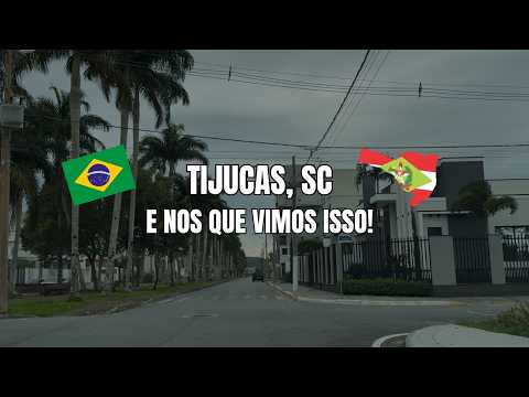 dirigindo e conversando pelas ruas de Tijucas em Santa Catarina