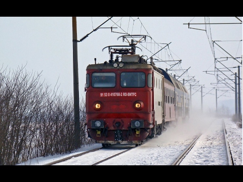 Tren R5605 Iasi - Suceava Nord cu 41-0768-6 se aproprie de Banesti Suceava Hc - 11.02.2017