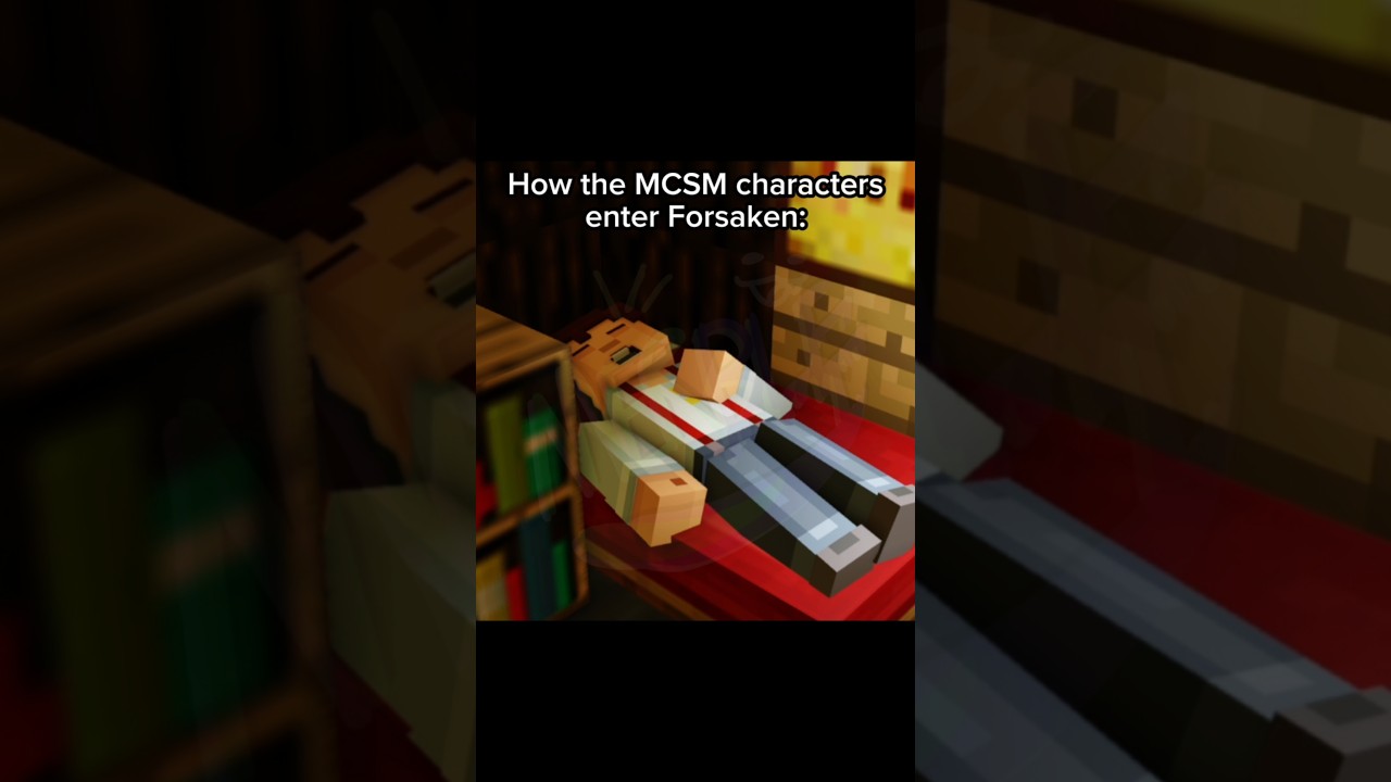 MCSM enters Forsaken | #roblox #robloxanimation #forsaken #minecraft #minecraftstorymode