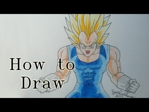 How to draw Vegeta Super Saiyan 2 from Dragon Ball Z by ...