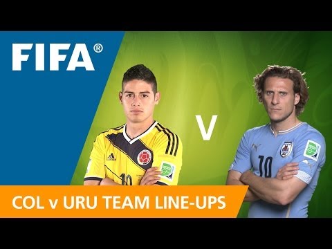 Colombia v. Uruguay - Team Line-ups EXCLUSIVE