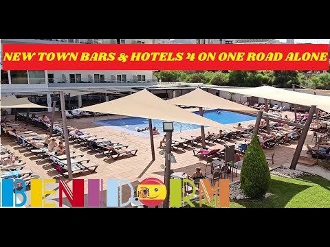 Benidorm's 4-STAR NEW TOWN! Helios, Venus, Presidente, Arcos, TOP Bars, Hotels, Shops!☀️🏨🇪🇸#benidorm