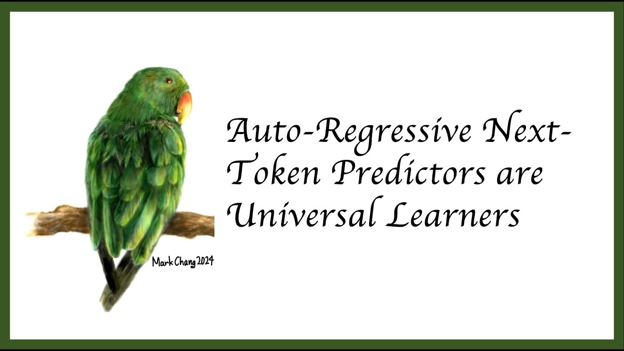 [LLMs] Auto Regressive Next Token Predictors