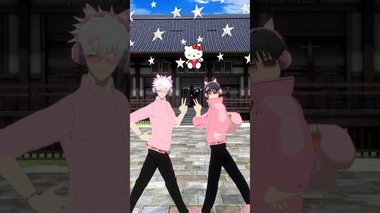 Gojo and Yuta got them moves fr😭😂#anime #vrchat #jujutskaisen