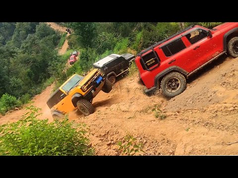 Extreme Off-road: Ford Bronco  Raptor v Jeep Wrangler v Tank 330 v Tank 500 v Nissan Patrol
