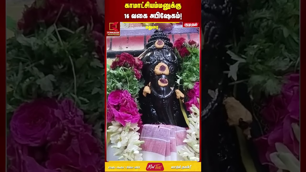 காமாட்சியம்மனுக்கு 16 வகை அபிஷேகம்! | Madurai | Kamatchi Amman | Kumudam News  | #shorts