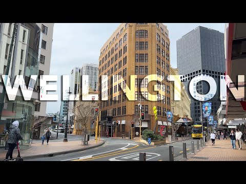 WELLINGTON, NEW ZEALAND - 2024 Walking Tour 4K | CBD, Lambton Quay, Willis St
