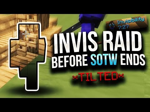 INVIS RAID RIGHT BEFORE SOTW ENDS *TILTED* - ALMOST RAIDABLE | Minecraft HCF