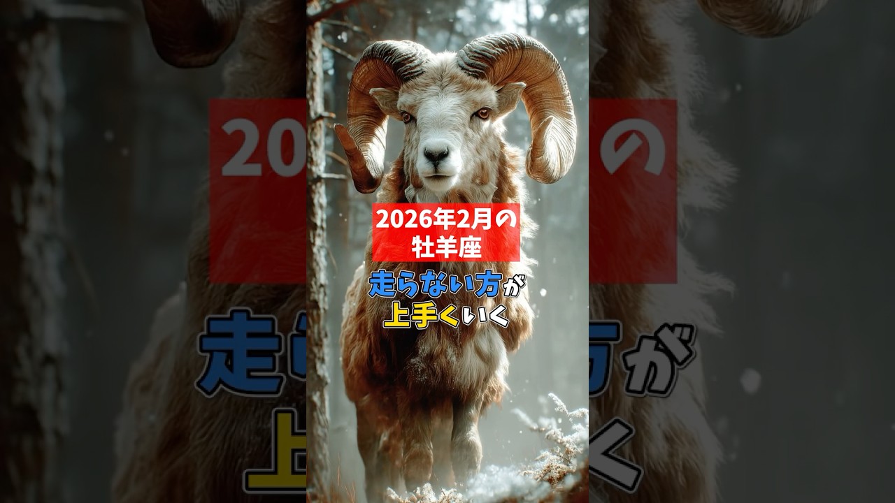 2026年2月の牡羊座は走らない方が上手くいく #スピリチュアル #占い #星占い #牡羊座
