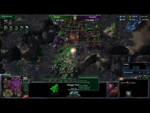 SeKo Starcraft - Scarlett vs Strelok - Game 3 - Roaches or Tanks? - Pro SC2 HOTS Replays