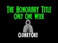 The Honorary Title - Only One Week (karaoke)
