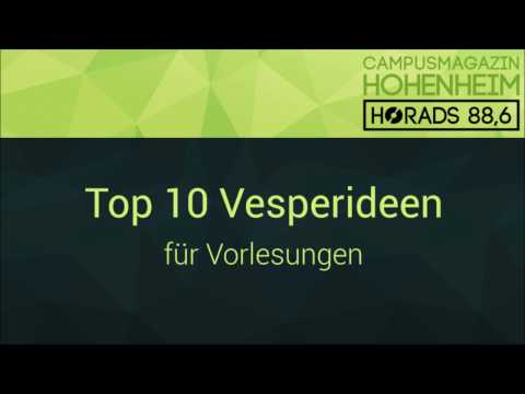 Top 10 Vesperideen für Vorlesungen